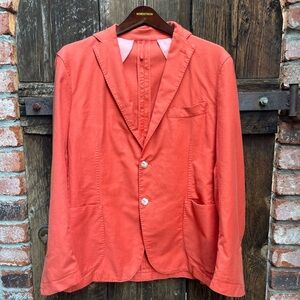 J. Lawrence Khaki’s of Carmel Men's Vibrant Coral Blazer